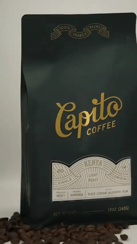 A fresh bag of Capito coffee