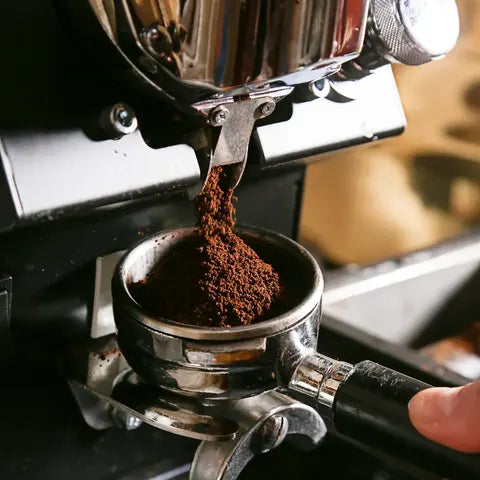 Fresh-ground espresso