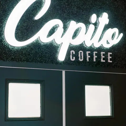 The Capito roastery sign